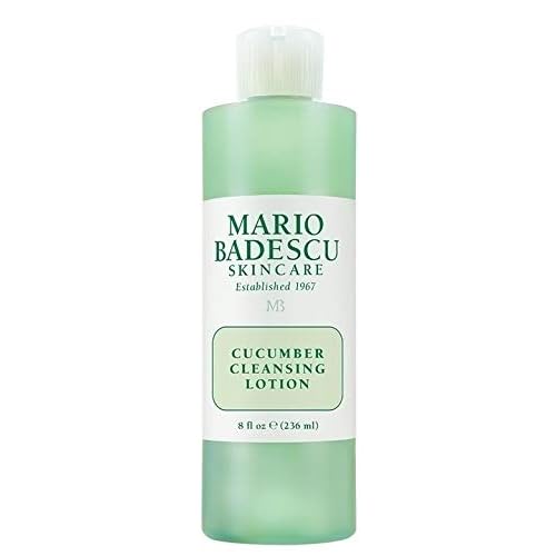 Mario Badescu MB Favorites Collection, Skin Care Gift Set Includes SPF 17 Moisturizer, Enzyme Cleansing Gel, Cucumber Cleansing Lotion, Hand Cream, Body Lotion, Cosmetic Bag & Compact Mirror