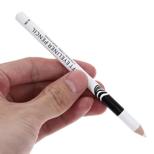 Eyeliner Pencil Set White 20Pcs Eye Makeup Pencils Natural Look Portable Size for Home and Professional Use