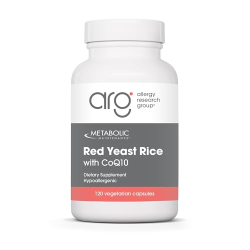 Metabolic Maintenance Red Yeast Rice with CoQ10 - Provides Energy Production + Cardiovascular Health Support - Co Enzyme Q-10 + Red Yeast Rice Antioxidant Supplement (120 Capsules)