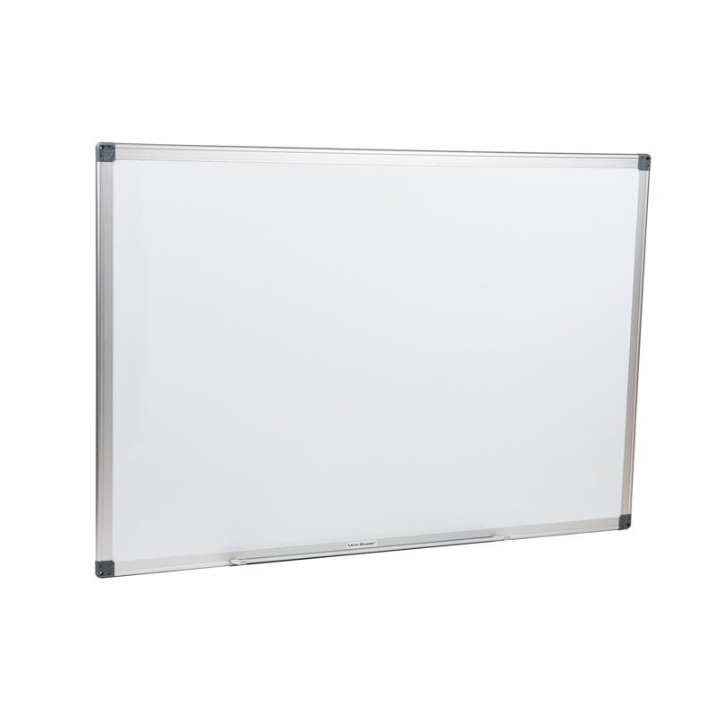 Magnetic Whiteboard with Wall Mount, Eraser & Marker Shelf — Dry Erase Board
