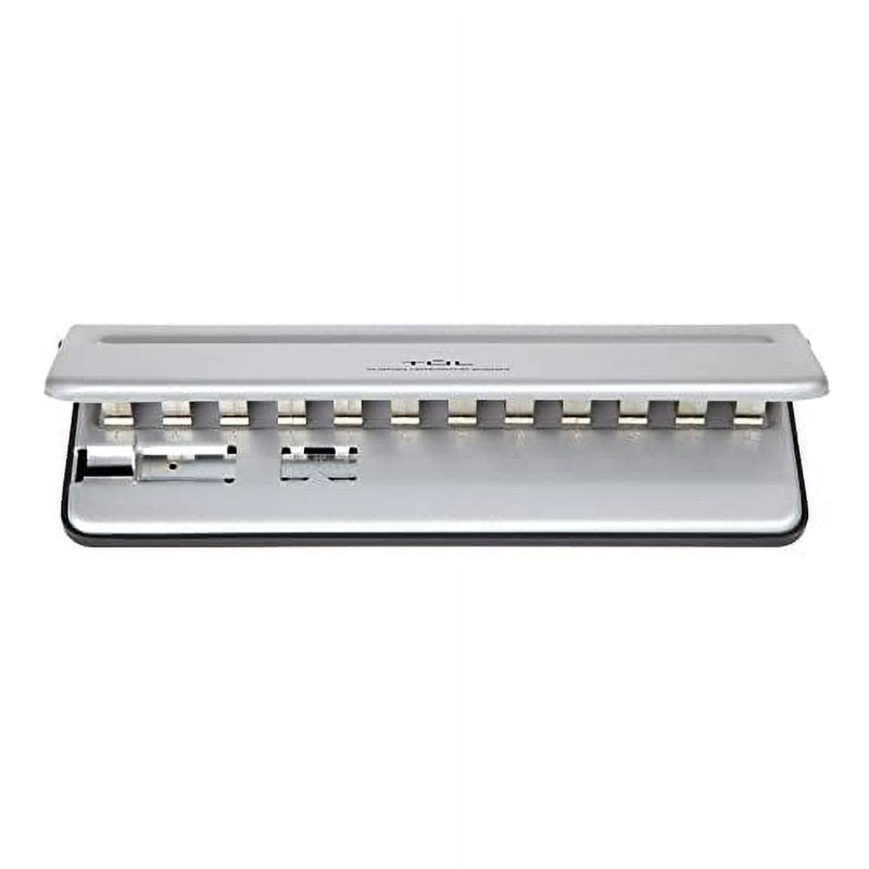 Discbound Hole Punch for Note-Taking System - Silver, 12-Mushroom Holes