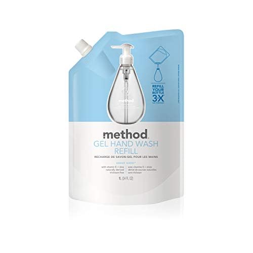 Method Gel Hand Soap Refill, Sweet Water, 34 Fl Oz (Pack of 3)