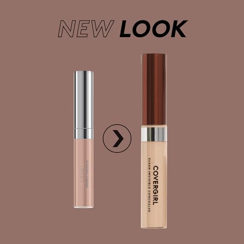 COVERGIRL Invisible Concealer Fair 115, Undereye Concealer, Sponge TIp, 1 Count , Concealer Makeup, Full Coverage Concealer, Concealer for Dark Circles, Easily Application