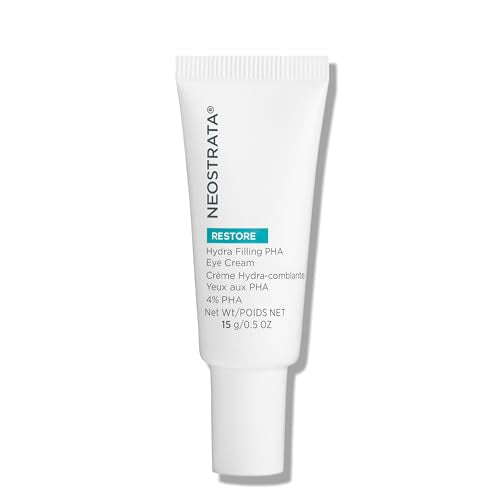 NEOSTRATA RESTORE Hydra Filling PHA Eye Cream, Hydrating and Lifting Anti-Aging Eye Treatment for Fine lines & Wrinkles with Hyaluronic Acid, Vitamin C& E, and Green Tea Extract, 0.5oz