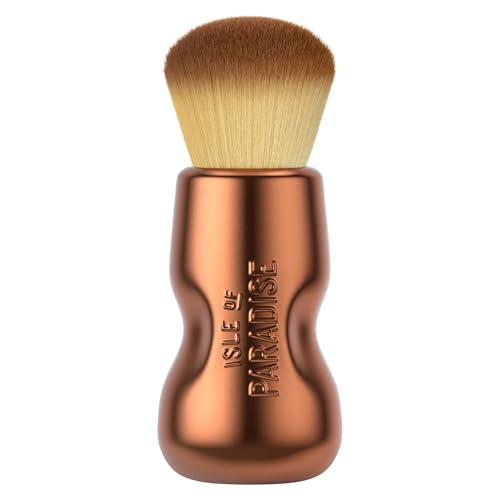 Isle of Paradise Face + Body Bronzing Brush, Dense Kabuki Brush, For Contouring & Defining, Use With Self-Tan, Bronzer & Body Makeup, Seamless Application, Professional Finish, 1 Count