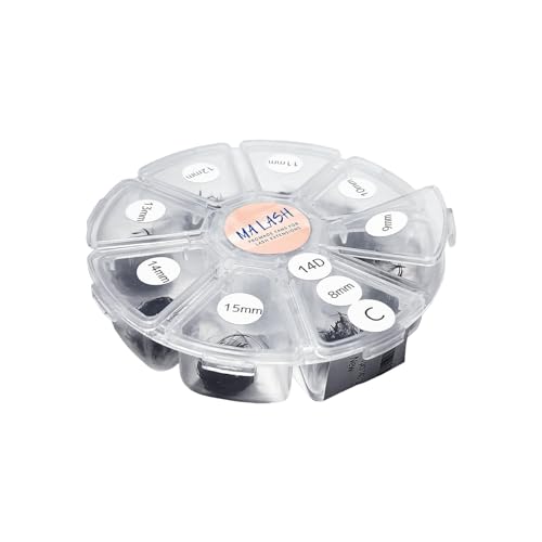 600 pcs 14D Dark brown Loose Premade/promade Fans D Curl 0.05 Mixed Tray 8-15mm by MA LASH - Long Stem Volume Eyelash Extensions (Dark Choco 14D D 0.05 8-15mm)
