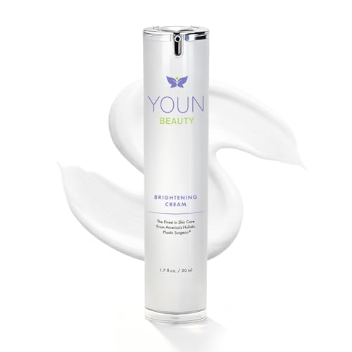 YOUN Beauty Brightening Cream with Kojic Acid, Glycolic Acid & Licorice Extract, 50ml ? Hydroquinone-Free Cream for Face, Neck & D?collet?