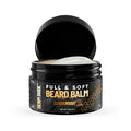 Derm Dude Full and Soft Beard Balm for Men ? Conditioning Balm with Natural Oils for Growth, Softness & Styling ? Tames Frizz, Hydrates Skin ? Non-Greasy - SandalWoody, 2oz