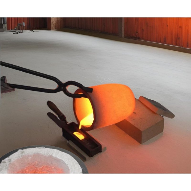 12kg Metal Melting Furnace Kit Propane Smelter Foundry Kiln for Gold Silver Copper Aluminum Recycling