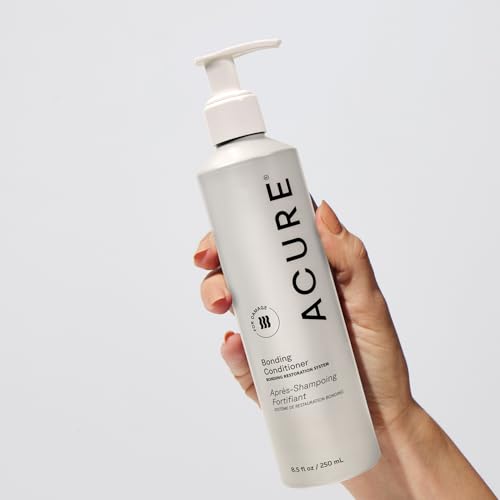 Acure Bonding Conditioner - Deep Moisture Conditioner for Women & Men w/Dry, Damaged, Fine, Dry, Damaged, Color Treated Hair, Cocoa Butter & Avocado Oil, Vegan, Sulfate Free - 8 fl oz (2 Pack)