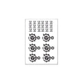 Women's Cosplay Tattoo,Neck Face Temporary Stickers (A)