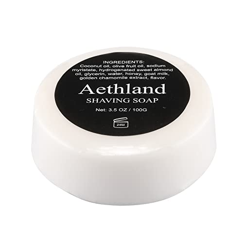 Aethland Shaving Brush Set for Men, 4 in1 Include 100g Shaving soap, Badger Shaving Brush and Stainless Steel Shaving Stand & Shaving Bowl for Husband Birthday Boyfriend Father's Day Gifts£¨Upgrade W)