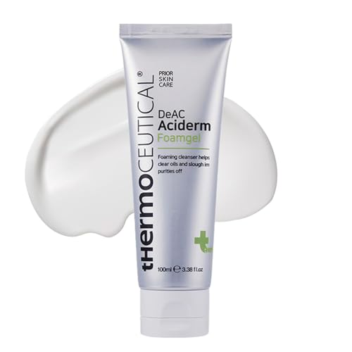 tHermoCEUTICAL DeAC Aciderm Foamgel ? Acne Face Wash with Salicylic & Glycolic Acid | Oil?Control Exfoliating Cleanser for Oily, Acne?Prone Skin | Pore Care Cleansing Foam, 3.38?fl?oz