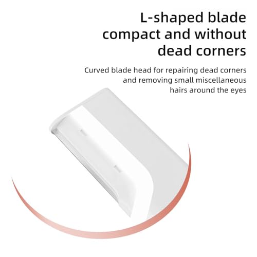 Sonic Dermaplaning Tool for Women, Electric Facial Hair Remover & Eyebrow Trimmer, Peach Fuzz Shaver with LED Light, 3 Speeds & 5 Replacement Blades (White)