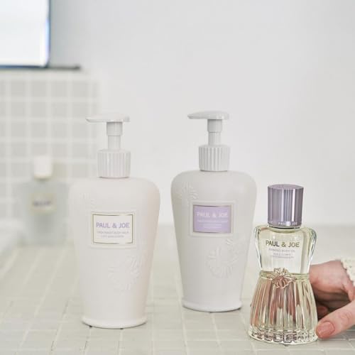 Paul & Joe Smoothing Body Soap, Citrus-Floral Liquid Body Wash with Creamy Foam, Moisturizing & Gentle Formula with Elderflower & Primrose Extracts, Soft, Polished Skin, 8.4 fl oz.