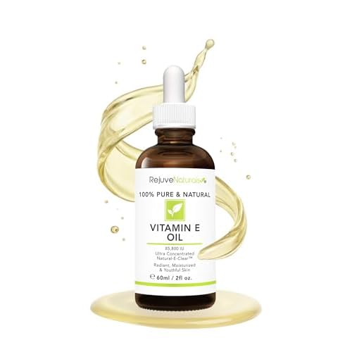 Vitamin E Oil - 100% Pure & Natural, 85,800 IU. Repair Dry, Damaged Skin from Surgery & Acne, Age Spots & Wrinkles. Boost Collagen for Moisturized, Youthful-looking Skin. d-alpha tocopherol, 2 Fl Oz