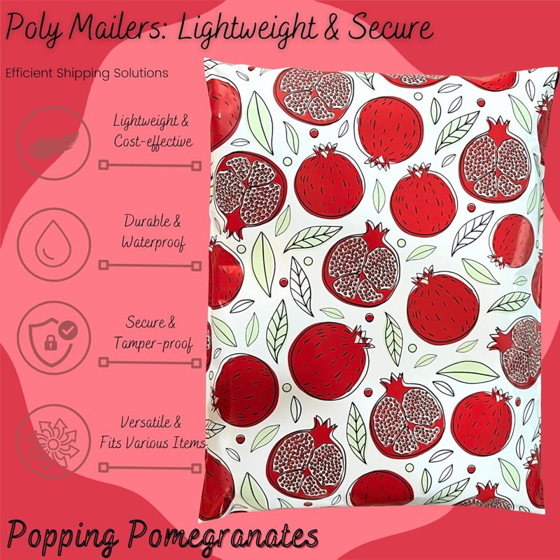 6x9 Waterproof Poly Mailers - Tamper-Evident Self-Sealing Shipping Envelopes for Small Businesses