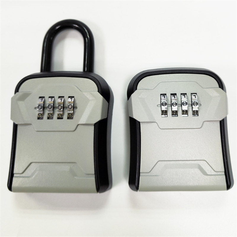 Wall-Mounted Key Lock Box with Combination Lock for Outdoor Security
