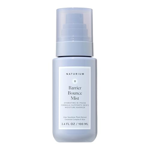Naturium Barrier Bounce Mist, Hydrating Skincare with Urea, Squalane, Plant-Derived Ceramide & Aloe, 100 mL / 3.4 fl oz