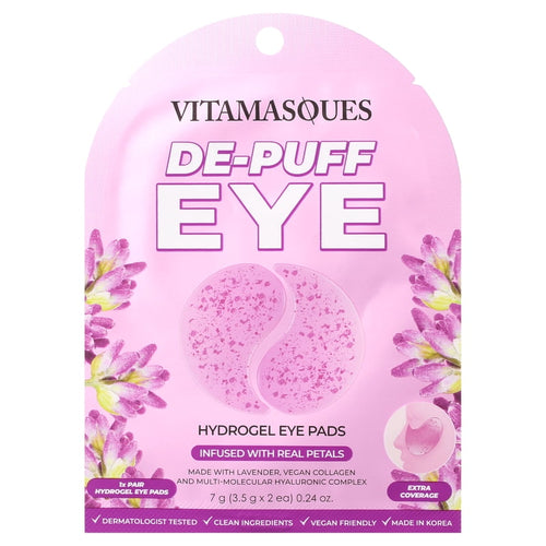 (3 Pack) Vegan Collagen Eye Pads with Lavender – Hydrating Under-Eye Mask Set