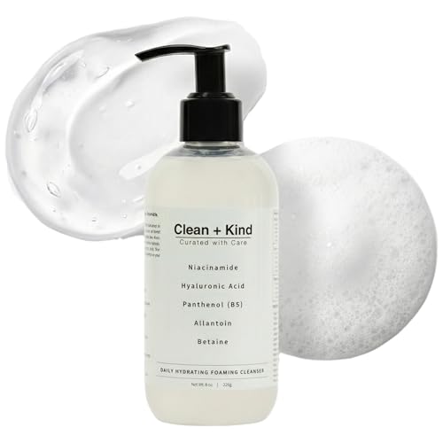 Daily Facial Cleanser for Sensitive Skin ? Gentle Non Stripping Face Wash with Niacinamide & Hyaluronic Acid ? Removes Makeup, SPF & Oil While Supporting Skin Barrier