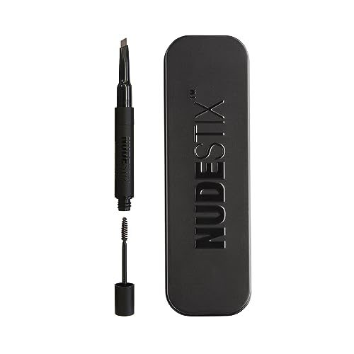 Nudestix Stylus Eyebrow Pencil & Gel ? Dual-Ended Brow Definer with Precision Pencil & Clear Gel for Shaping, Filling & Setting