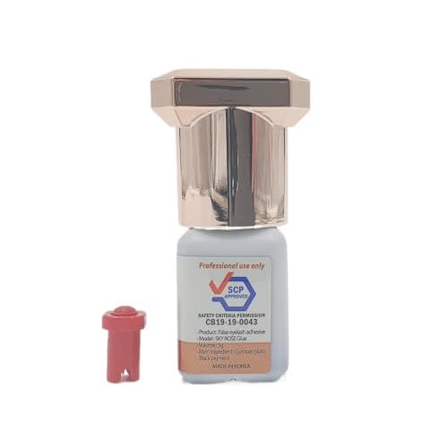 Sky Rose Glue Extremely Strong Eyelash Extension 5ml 2025 - Skillful and Fast Hand Professional Eyelash Extension Adhesive - 0.5s Fast Drying / 6-8 Weeks Long Retention time TUBeauty