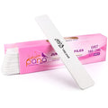 10PCS Jumbo Size PANA Professional Double Sided Nail Files - White, 180/240 Grit - Emery Board Nail Buffering File Manicure Pedicure Nail Polisher Washable