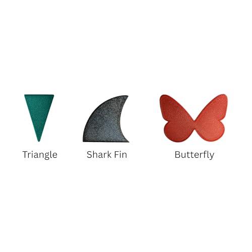 Bikini Stencil Set by Chest Stencil - Women Bikini Shaving pubic Hair Trimming 6 Flexible Unique Shapes Including Heart, Butterfly, Mermaid Tail, Shark Fin, Moustache, and Triangle