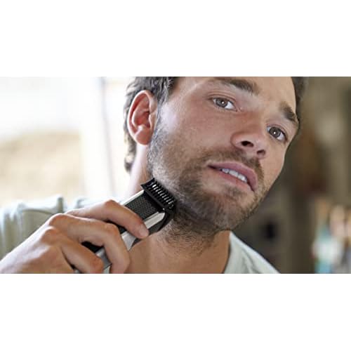 Philips Beard Trimmer and Hair Clipper Series 5000 - Black and Silver - No Blade Oil Needed