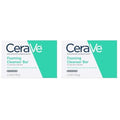 CeraVe Foaming Cleanser Bar, Soap-Free Body and Face Cleanser Bar for Oily Skin, Fragrance Free, 4.5 Ounce (Pack of 2)