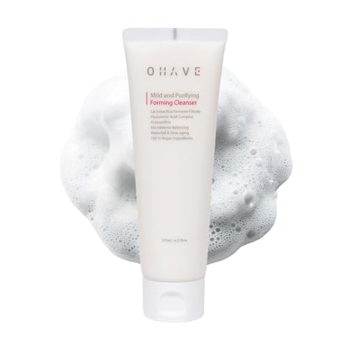 Mild & Purifying Foaming Cleanser, Gentle Vegan Face Wash with Lactobacillus, Natural Botanical Extracts, Hydrating & Soothing, pH-Balanced, 125ml