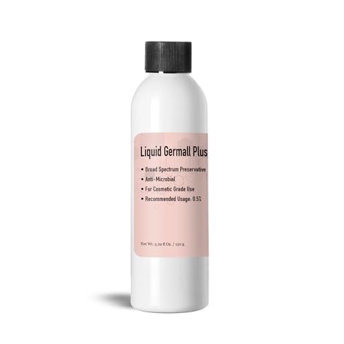 Germall Plus- Natural Preservative - Clear Liquid - Excellent Broad Spectrum Preservative Compatible with Most Cosmetic Ingredients Good for Water Based Formulas (4 Fl Oz / 113 mL)