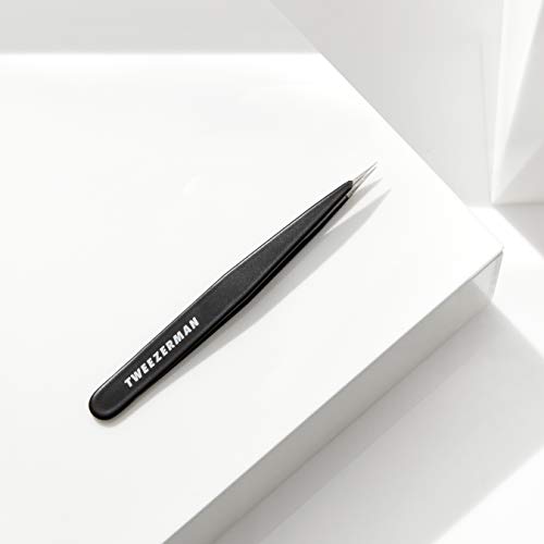 Tweezerman Stainless Steel Point Tweezer - Eyebrow Precision Tweezers, Facial and Ingrown Hair Removal (Midnight Sky)