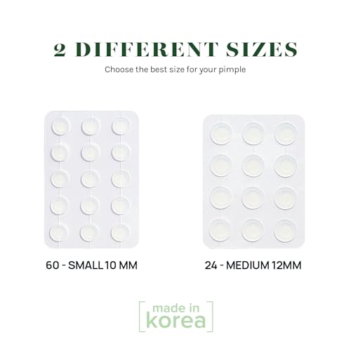 AOA Studio Absorbing Cover Healing Invisible Acne Patch Blemish Spot, Treatment, Facial Acne Patch Vegan, Cruelty Free, Hydrocolloid, Two Sizes 10mm 12mm (Total 84 Counts)
