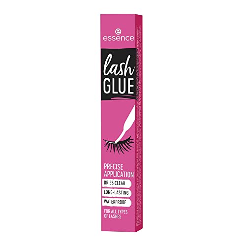 Essence Lash Glue - Clear, Waterproof, Ultra-Fine Brush, Dries Transparent