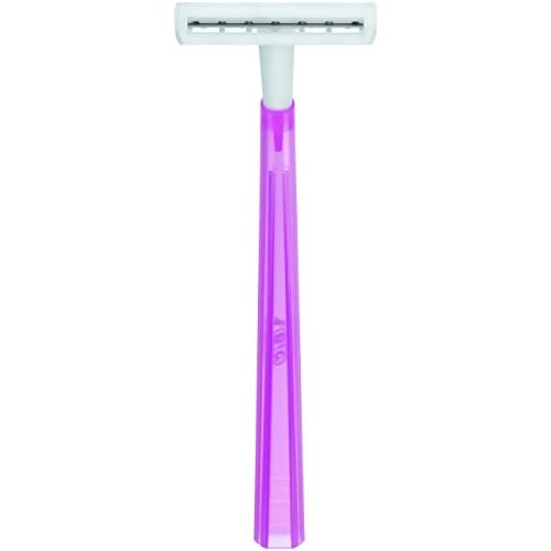 BIC Twin Lady Sensitive Razors, Disposable Razors with Two Blades for a Smooth and Precise Shave, Pack of 15