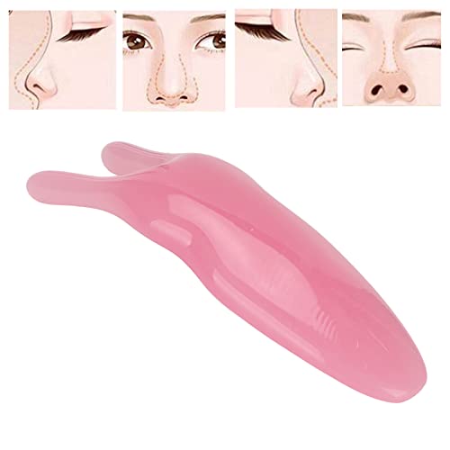 FILFEEL Nose Massager, Resin Gua Sha Facial Tools Nose Up Scraper for Women Nose Shaping (Peach)