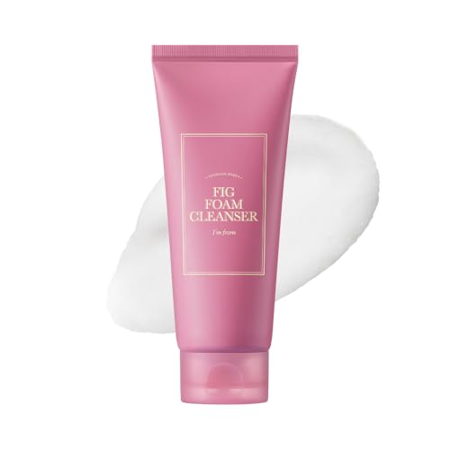 I¡¯m from Fig Foam Cleanser, Korean Daily Gentle Face Wash for Oily, Sensitive Skin, Sebum Control, Mild Alkaline, Creamy Bubble, Lather, Exfoliating, Vegan, Hydrating, Pore Cleansing 5.07 fl oz