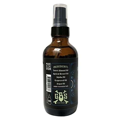 Grave Before Shave Leather/Cedar-wood scent Beard Oil 4 oz. BIG BOTTLE
