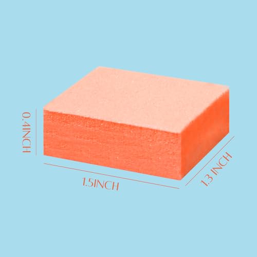 RED Nail Design Disposable Mini Nail Buffers - 1500 PCS, 80/100 Grit Single-Use Buffing Blocks for Natural & Acrylic Nails - Compact Nail Buffer Blocks for Manicure & Pedicure - for Home & Salon