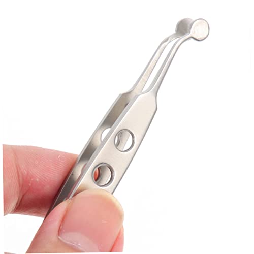 Eyelid Tweezers for Meibomian Gland Massage Stainless Steel for Women Eyelid Compressor Forceps Beauty Tool for Dry Eyes Tip
