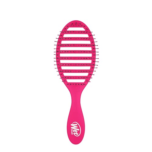 Wet Brush Speed Dry Hair Brush - Pink - Vented Design and Ultra Soft HeatFlex Bristles Are Blow Dry Safe With Ergonomic Handle Manages Tangle and Uncontrollable Hair - Pain-Free