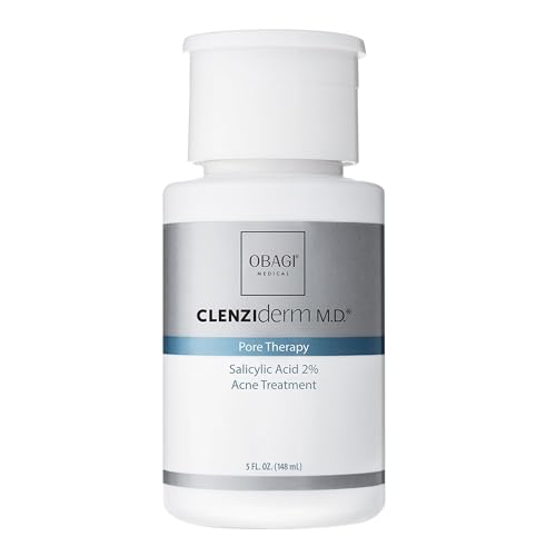 Obagi CLENZIderm M.D. Pore Therapy Exfoliating BHA Toner - Unclogs Pores with 2% Salicylic Acid Acne Treatment ? 5 oz