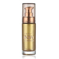 MAEPEOR Body Luminizer 6 Colors Waterproof Smooth Shimmer Face Body Glow Illuminator Non-sticky Liquid Body Highlight Illuminator (30 ML, 02 Metallic Gold)