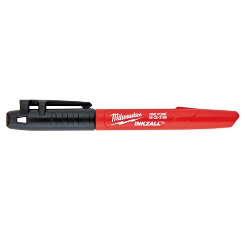 Black Fine Point Marker 2-Pack for Job Sites, Oily & Wet Surfaces