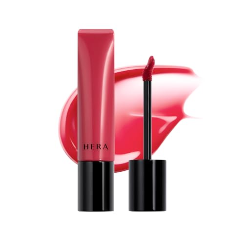 HERA Sensual Tinted Shine Lip Serum #323 CHERRY ON TOP | Weightless Sleek Shine, Transfer-Resistant Color, 12-Hour Soft Lip Stain Oil, Double Hydration wih Hyaluronic Acid, High-Gloss Finish, 0.30 oz.
