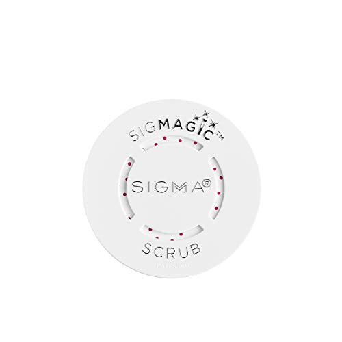 Sigma Beauty Portable 2-in-1 SigMagic Scrub ? Solid, Professional Grade Makeup Brush Cleaner with Silicone Texture to Quickly and Effectively Remove Makeup Residue & Build Up on Makeup Brushes (1pc)