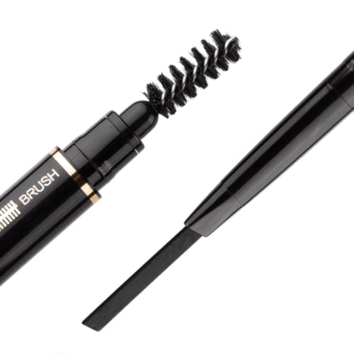 Eyebrow Pencil 2 Packs, Waterproof Smudge-proof Brow Pencil with Brow Brush, Automatic Eye Brow Makeup by SEILANC, Dark Brown