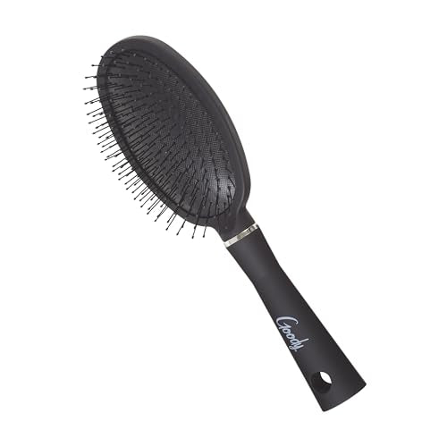 Goody Detangle It Oval Hair Brush, Black, Custom Style Detangler with Flexible Bristles, Use as a Detangling or Styling Brush to Tackle Tangles & Knots, For Fine Hair
